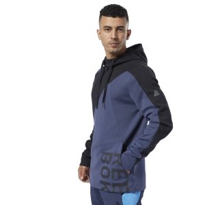 Reebok One Series Training Colorblock Kapuzenpullover Herren - Navy - DE 320-WHV